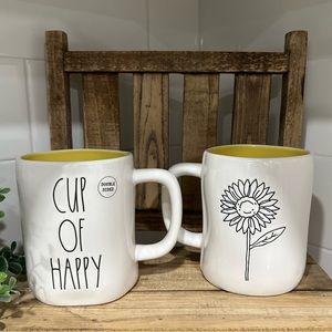 🆕 Rae Dunn | "CUP OF HAPPY" Double Side Mug!